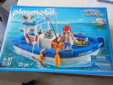 Boite PLAYMOBIL N° 5131 : le bateau de peche
