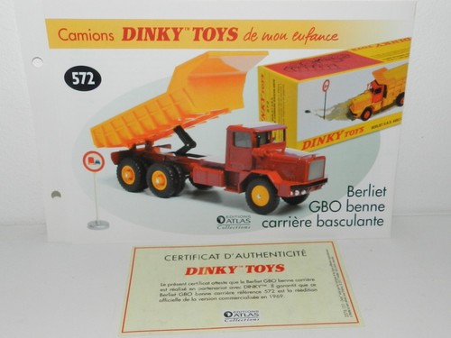 Fiche certificat dinky toys - fiche,