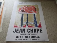 1975.affiche exposition Jean Georges Chape (lithographie).