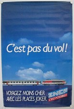 Affiche Tourisme SNCF 1989 -