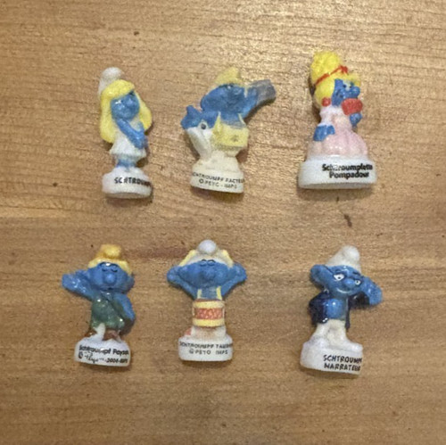 Lot fèves schtroumpfs - 6,