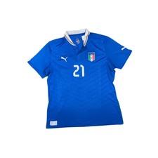 Maillot football vintage Italie domicile #21 Pirlo saison 2012-2013