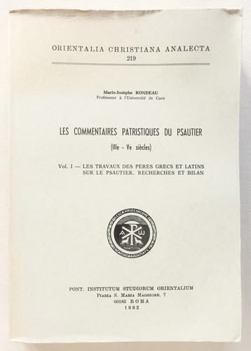 Les commentaires patristiques