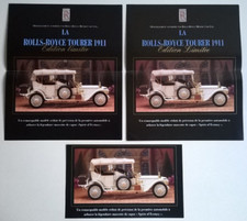 Rolls-Royce Tourer (1911) Ed. Limitée : 3 Brochures FRANKLIN MINT (en français)