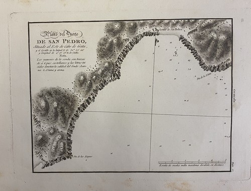 Carte marine ancienne san - marine, de