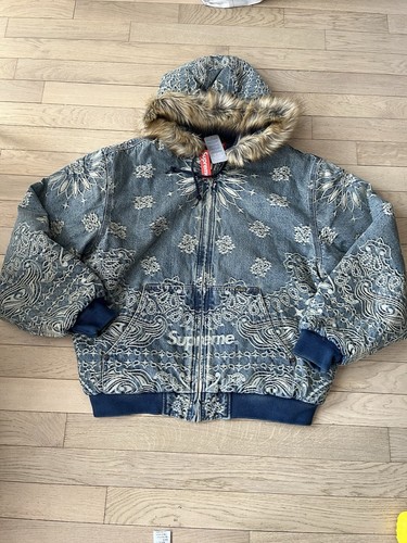 Supreme jacquard denim - denim, bandana