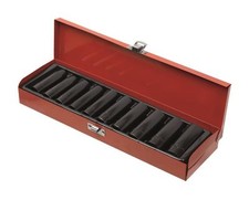 Coffret 10 Douilles Clé à Chocs Longues 78 mm chrome vanadium