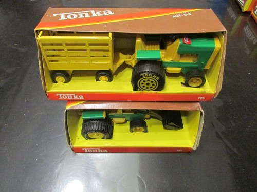 Lot tracteurs tonka vert - de,