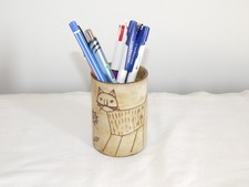 ANCIEN Pot à Crayons Vase en