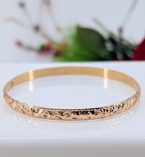 Bracelet jonc en or rose