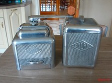 ANCIEN ET SUPERBE  MOULIN A CAFE MOULUX AVEC SA   RARE BOITE A SUCRE