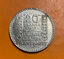 20 Franc Turin 1937 TTB SUP - Troisième République, 1871 - 1940