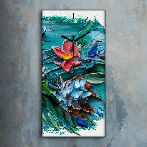 Horloge décorative sur toile