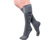 Chaussettes montantes chauffantes à piles - taille 35-38 - Infactory