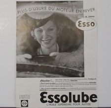 publicité papier esso