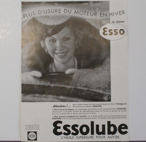 Publicité papier esso - papier,