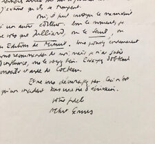 Albert CAMUS - Lettre de