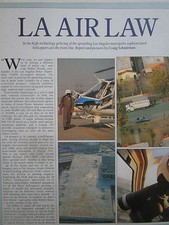 3/1991 ARTICLE LOS ANGELES POLICE LAPD HELICOPTER FLIR JETRANGER AS 350B1 ASTARS