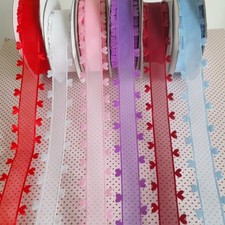 Rubans organza avec petits