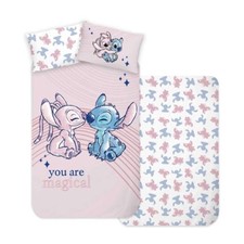 Parure lit bébé Housse de couette réversible disney LILO ET STITCH 100x135cm