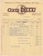 63 THIERS coutelier JEAN BERRY