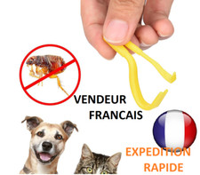 Lot 2 tire tiques humain/chien/animal/cheval/chat crochet pince tic tick rapide