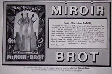 PUBLICITÉ MIROIR BROT POUR ÊTRE BIEN HABILLÉ FACE PROFIL ET DOS