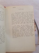 Militaria Journal de guerre WW2 Seconde Guerre mondiale Italie manuscrit cahier