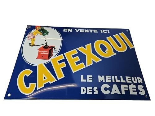 Plaque émaillée cafexqui - cafexqui, le