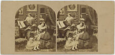 Stéréo circa 1860. Scène de