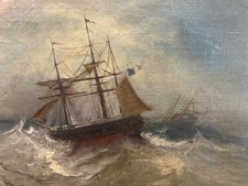 Ancienne huile sur toile