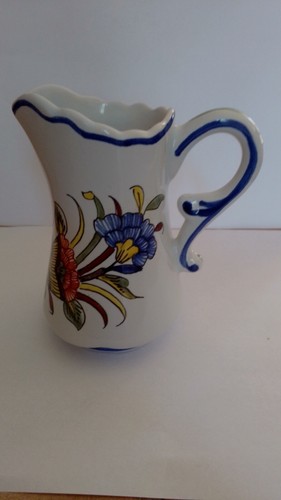 Ancien vase decor - rouen, fait