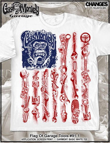 Gas monkey garage - gas, drapeau