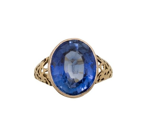 Bague ancienne 14k et - bague, en