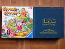 LOT DE 2 JEUX DE SOCIETE.CROQUE CAROTTE + TRIVIAL PURSUIT.