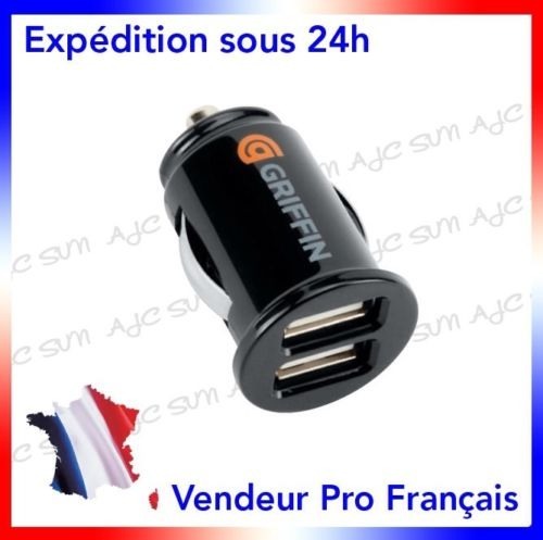 Chargeur allume cigare double - allume,