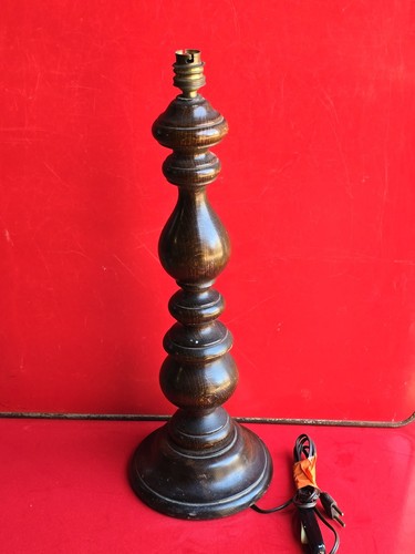 Lampe bois tourne cm - tourne,