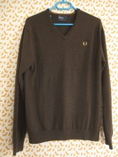 Pull Fred Perry col en V 100 %