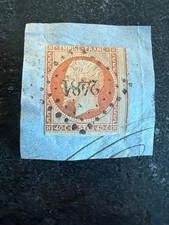 TIMBRE CLASSIQUE N°16 - 40 c orange - Losange petit Chiffre 2481 Poitiers