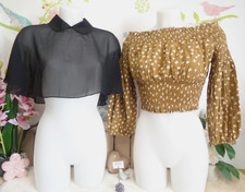 Lot vêtements occasion femme : Haut " Zara ", poncho voile - T : 38 / 40 / M