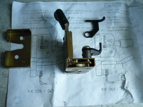 Serrure cabine assemblée - serrure,