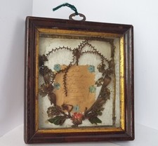 Travail de Monastère Bois- Cadre Um 1830 1850 AL1326