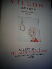 OEUVRES VILLON  ILLUST DUBOUT