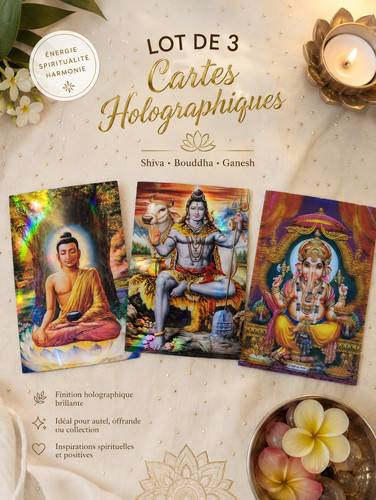 Cartes holographiques shiva - cartes,