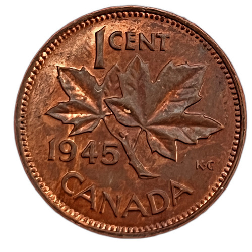 Canada cent 1945 george - 1945, vi