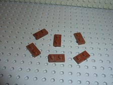 6 plaques LEGO OldBrown 1x2 ref 3023/Set 10124/10018/6765/6296/4502/6769/6761...