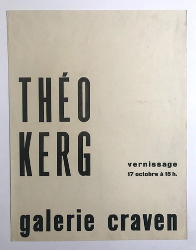 Théo kerg galerie craven - théo,