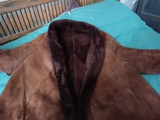 manteau vintage femme peau retourné 