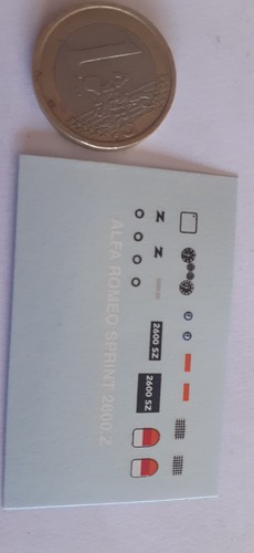Decals decalcomanie alfa - decalcomanie, 1/43