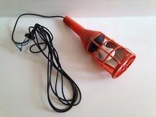 ANCIENNE LAMPE GARAGE atelier BALADEUSE orange   DECO LOFT INDUSTRIELLE 2